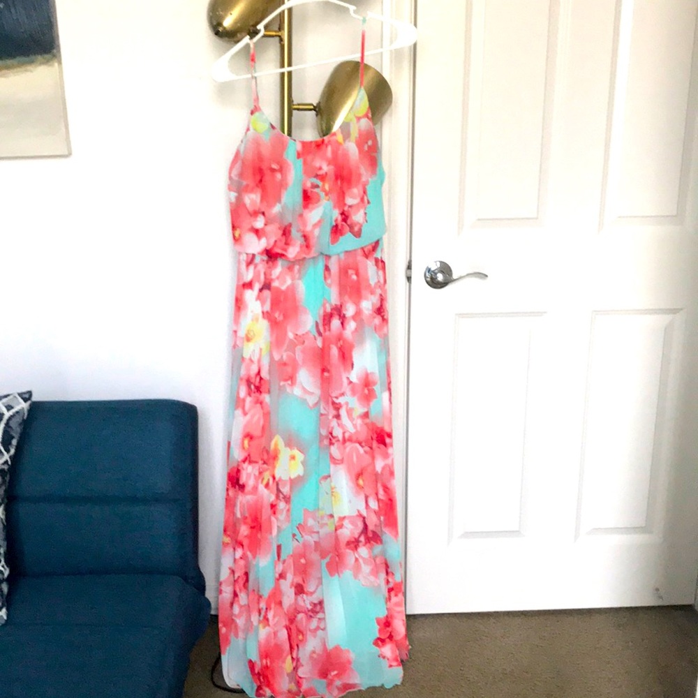 Spaghetti Strap Maxi Plaid Summer Dress